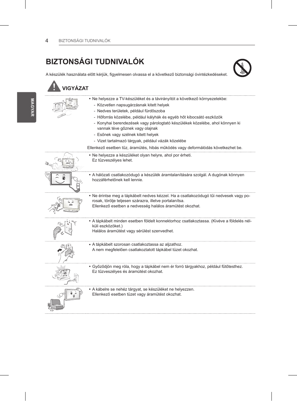 Biztonsági tudnivalók | LG 84UB980V User Manual | Page 94 / 332