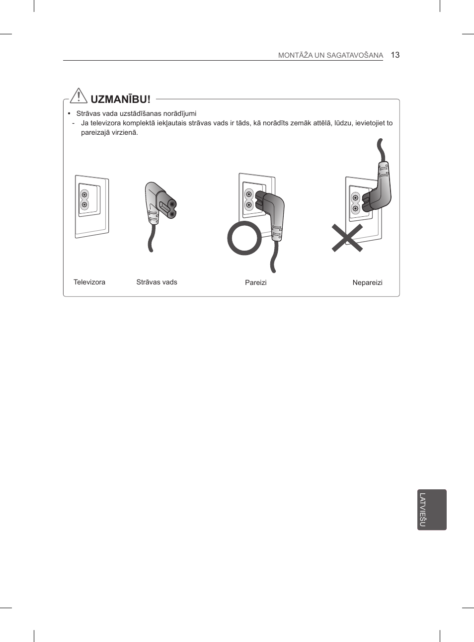 Uzmanību | LG 42CS460 User Manual | Page 219 / 396