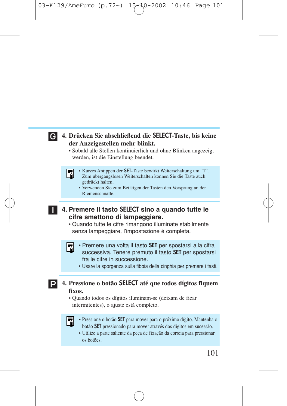 Canon Prima BF-9s Set User Manual | Page 101 / 119