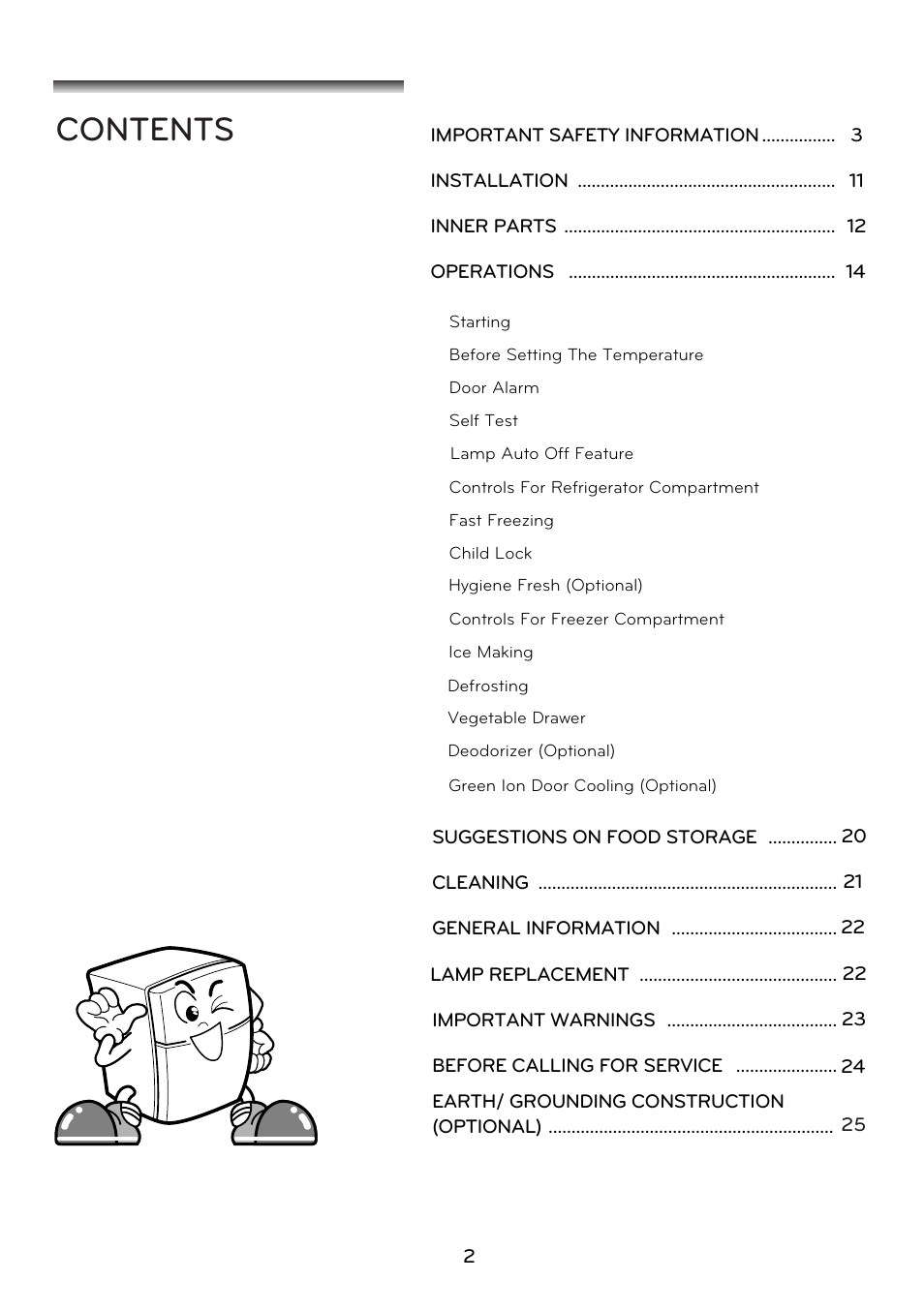LG GRD7514NS User Manual | Page 2 / 80
