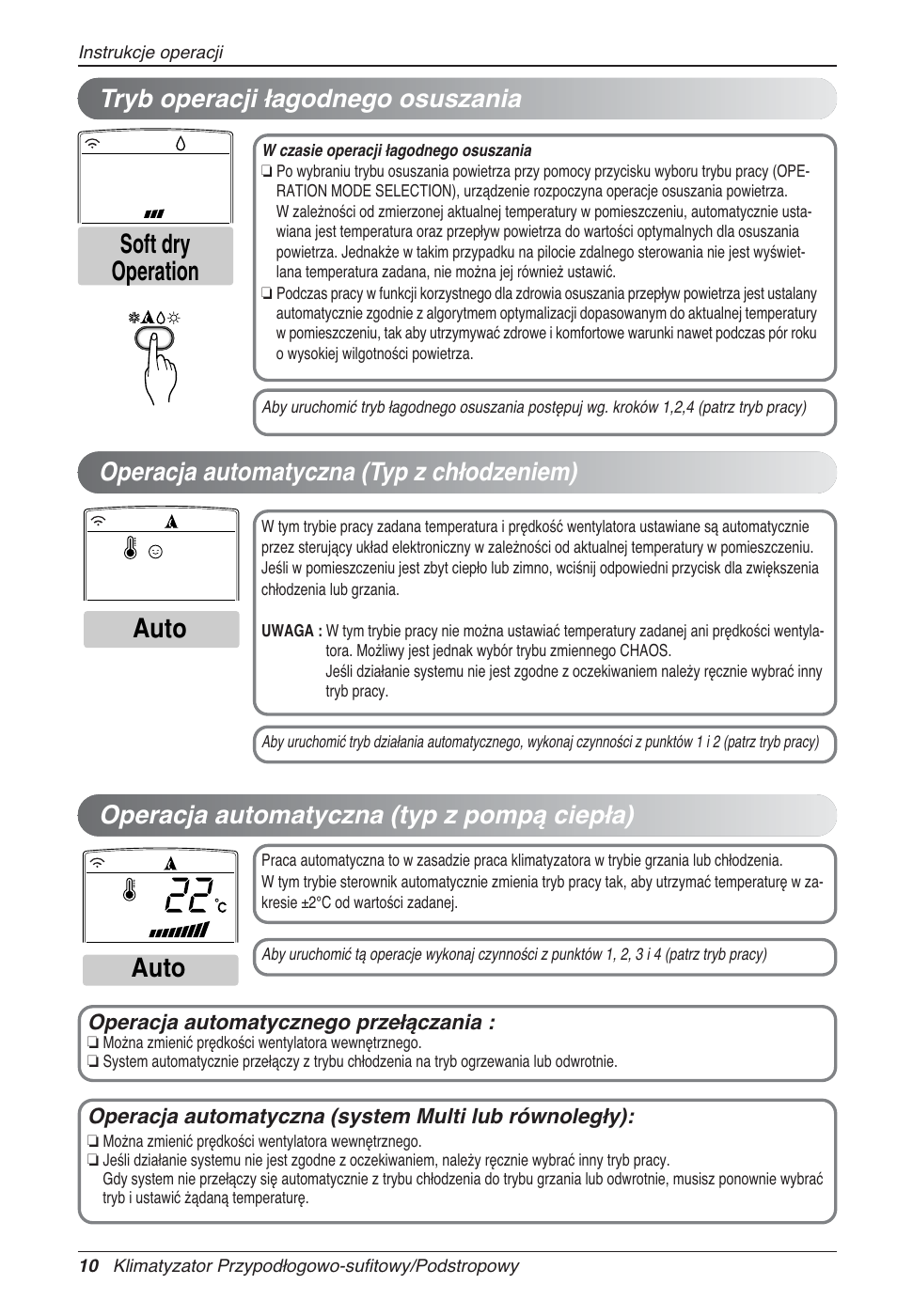 Soft dry operation auto auto | LG UV18 NBC User Manual | Page 138 / 305