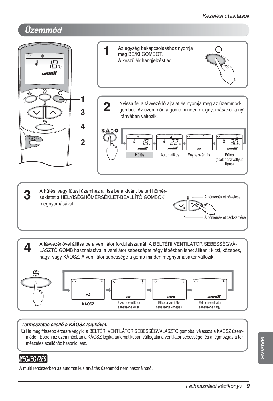 Üzemmód | LG UV18 NBC User Manual | Page 153 / 305