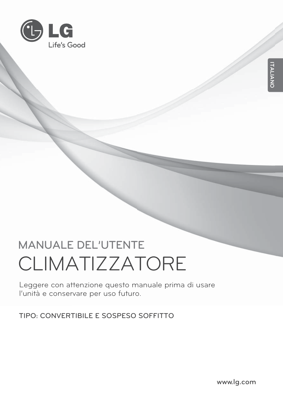 Climatizzatore, Manuale del’utente | LG UV18 NBC User Manual | Page 17 / 305