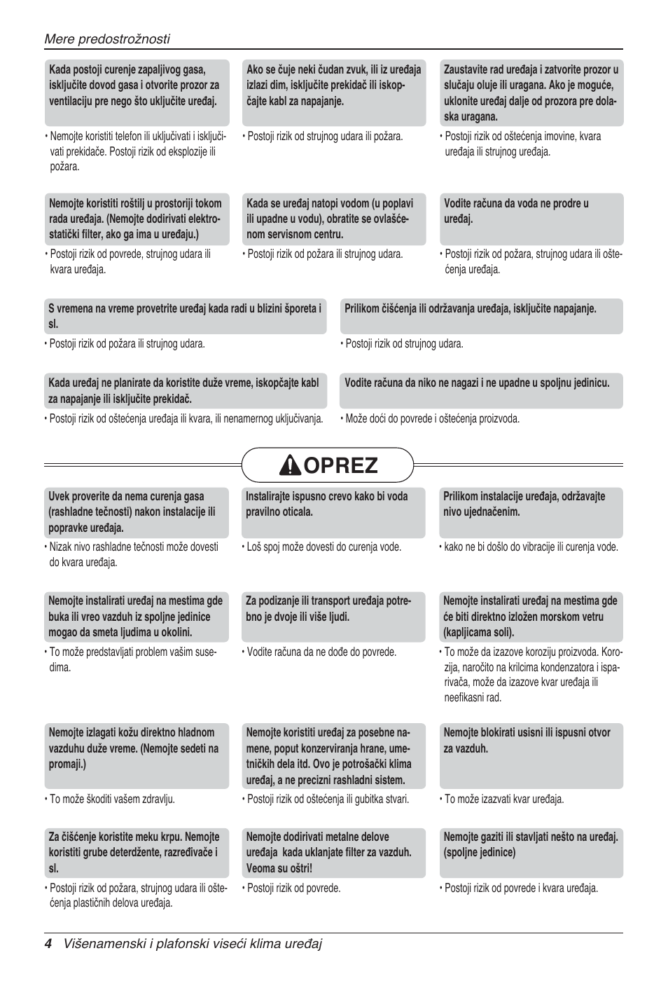 Oprez | LG UV18 NBC User Manual | Page 212 / 305