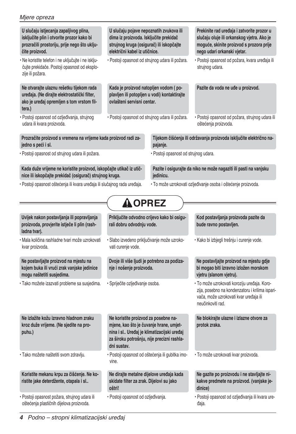 Oprez | LG UV18 NBC User Manual | Page 228 / 305