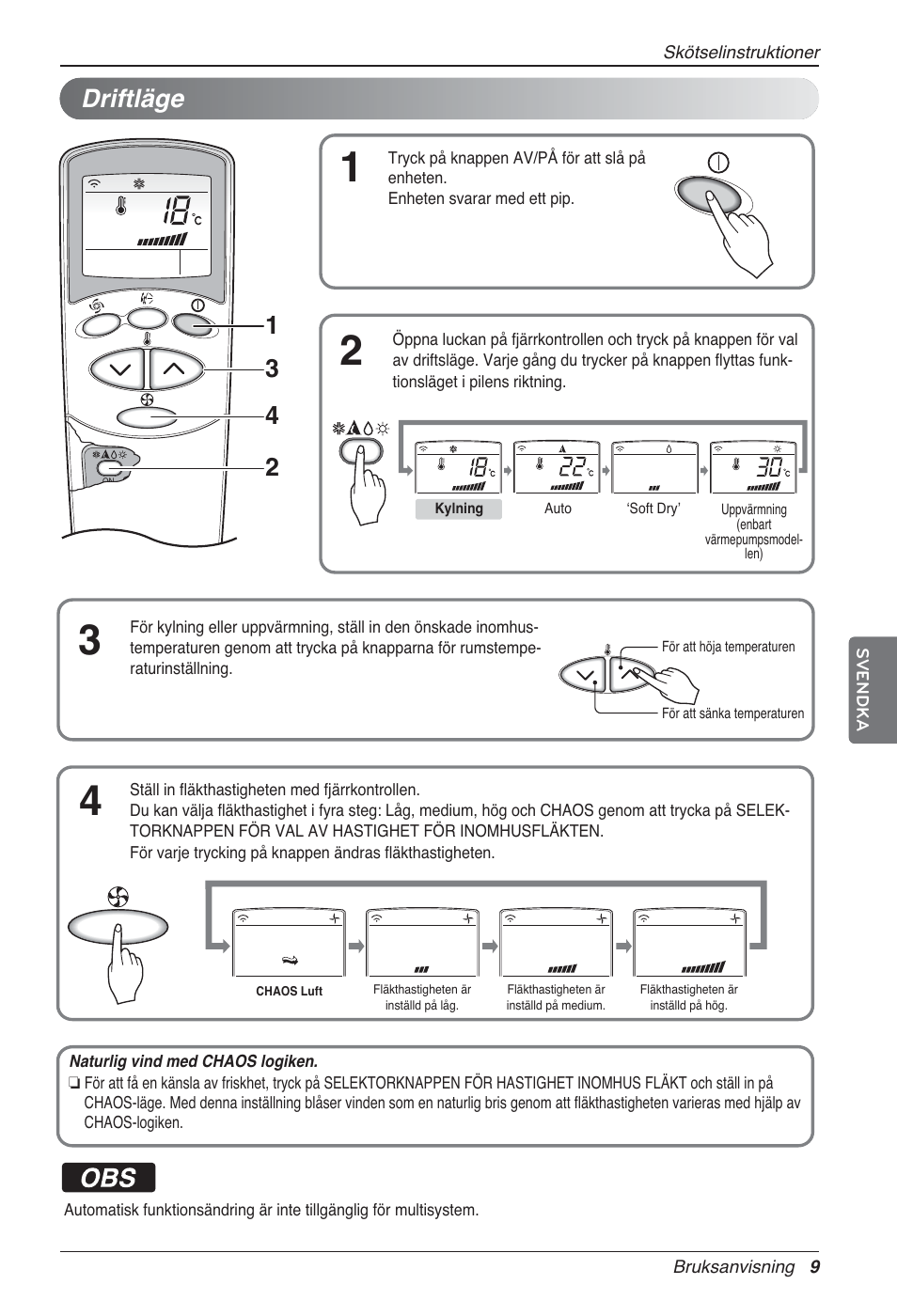 Driftläge | LG UV18 NBC User Manual | Page 249 / 305