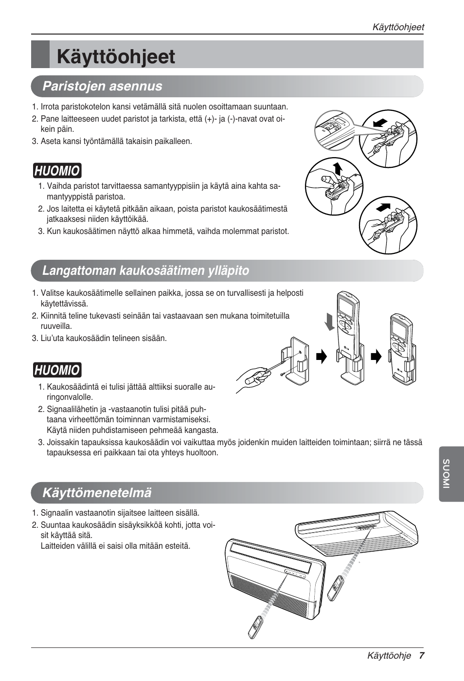 Käyttöohjeet, Käyttömenetelmä | LG UV18 NBC User Manual | Page 279 / 305