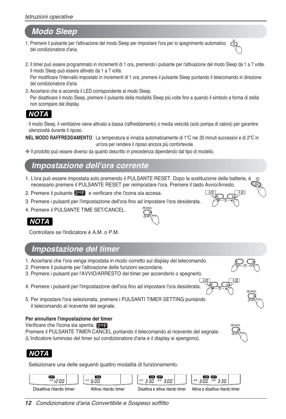 Modo sleep, Nota | LG UV18 NBC User Manual | Page 28 / 305
