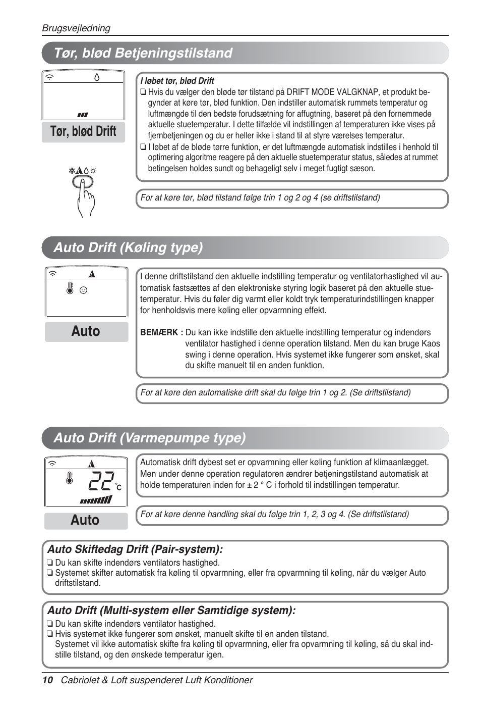 Tør, blød drift auto auto | LG UV18 NBC User Manual | Page 298 / 305