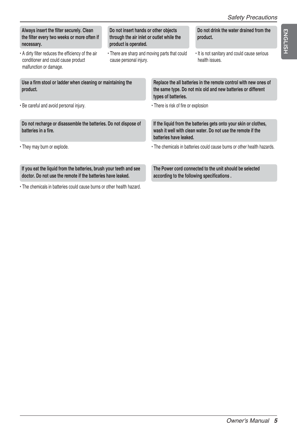 LG UV18 NBC User Manual | Page 5 / 305