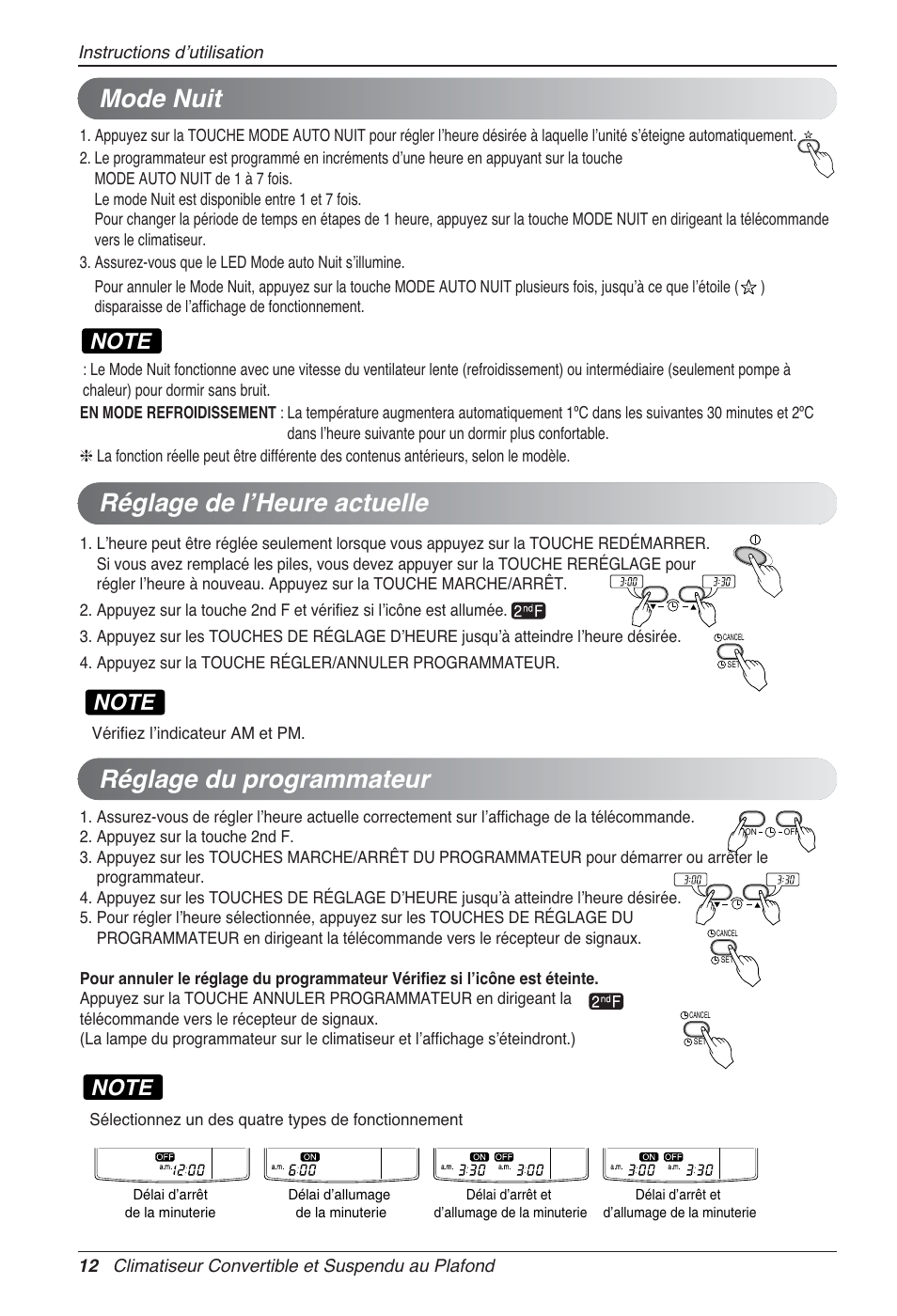 Mode nuit | LG UV18 NBC User Manual | Page 60 / 305