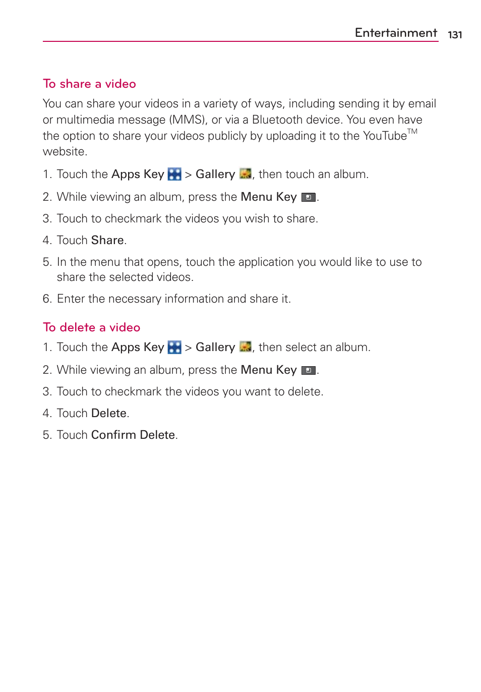 LG VS700 User Manual | Page 133 / 448