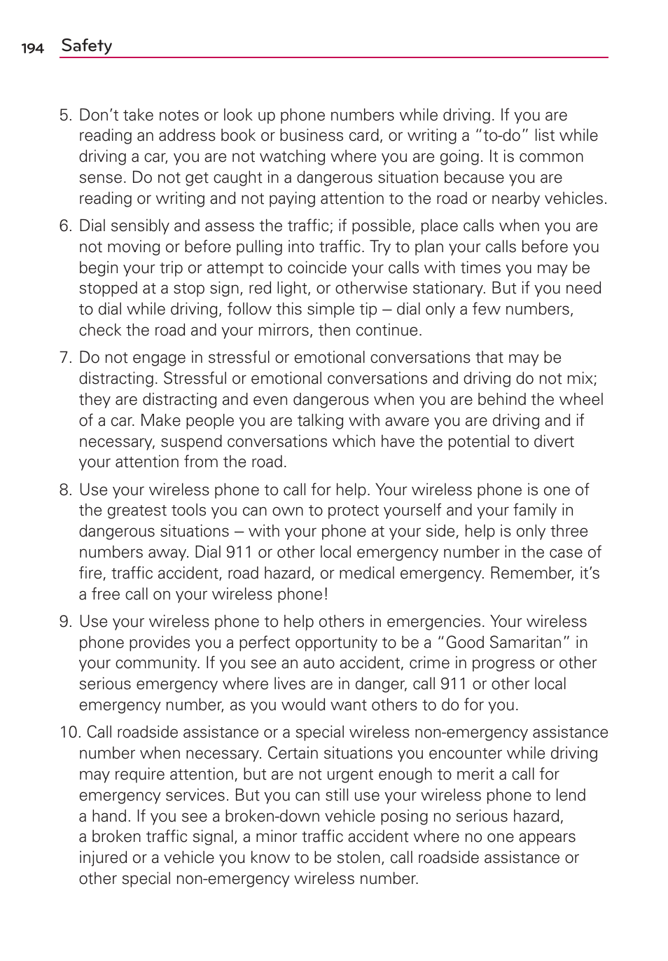 LG VS700 User Manual | Page 196 / 448