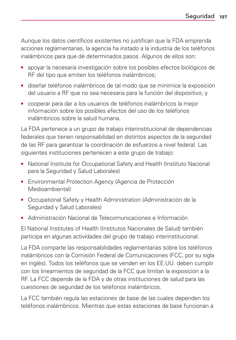 Seguridad | LG VS700 User Manual | Page 414 / 448