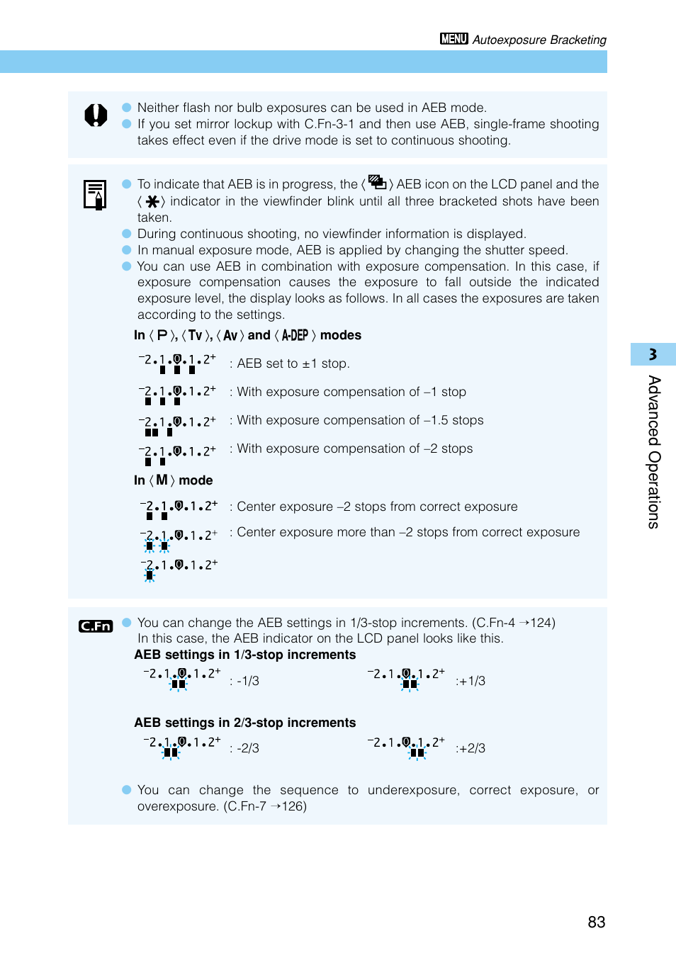 3adv anced oper ations 83 | Canon EOS D30 User Manual | Page 83 / 152