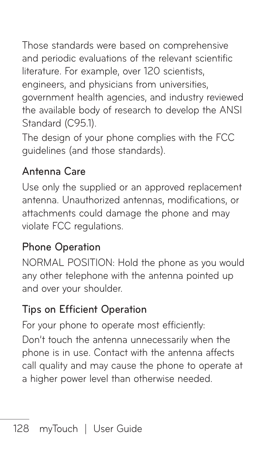 LG LGE739BK User Manual | Page 128 / 312