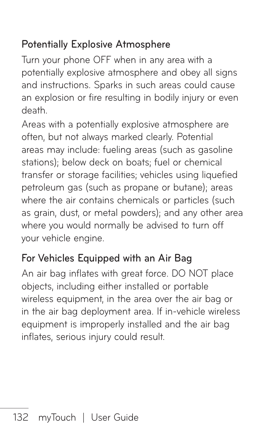 LG LGE739BK User Manual | Page 132 / 312