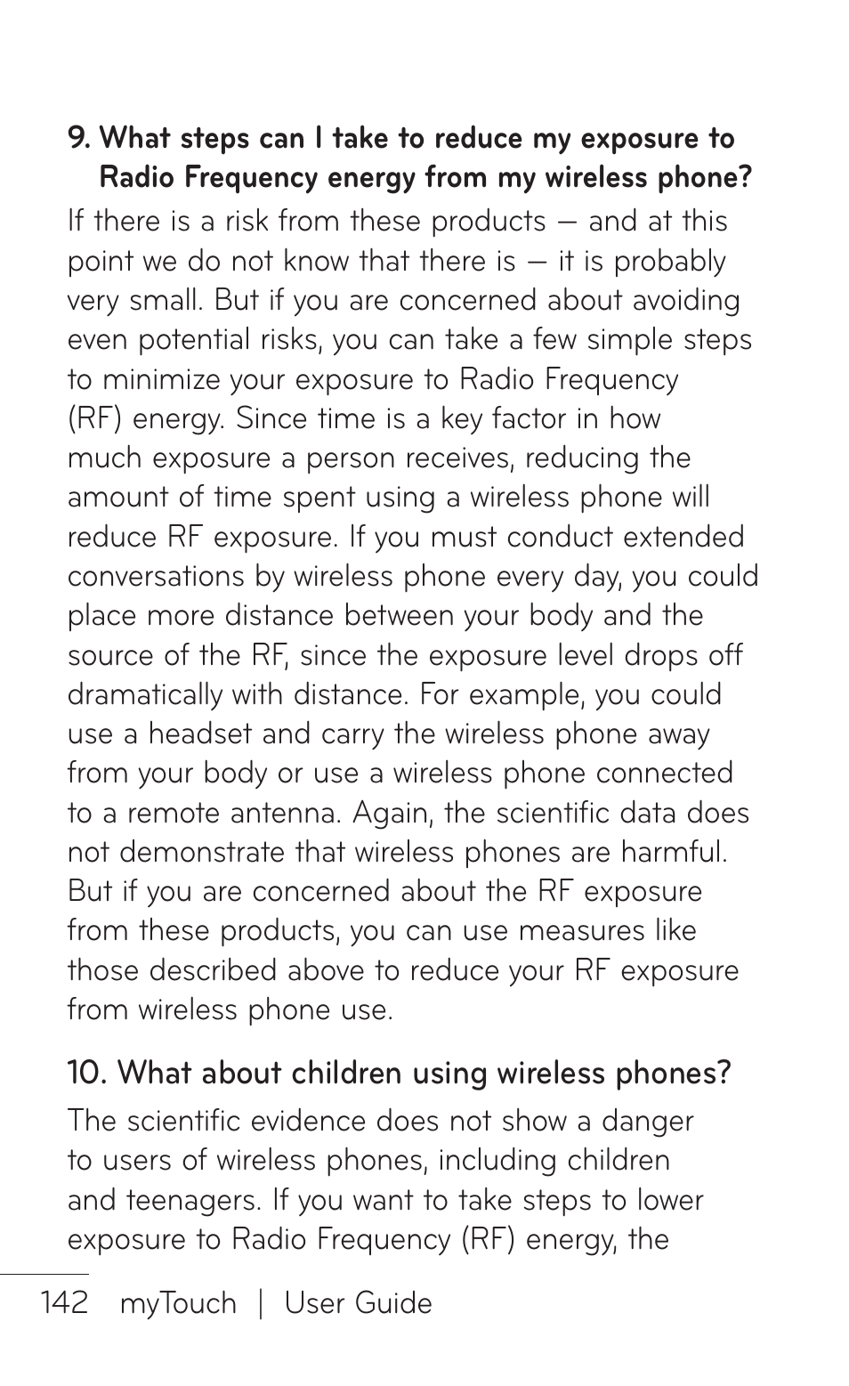 LG LGE739BK User Manual | Page 142 / 312