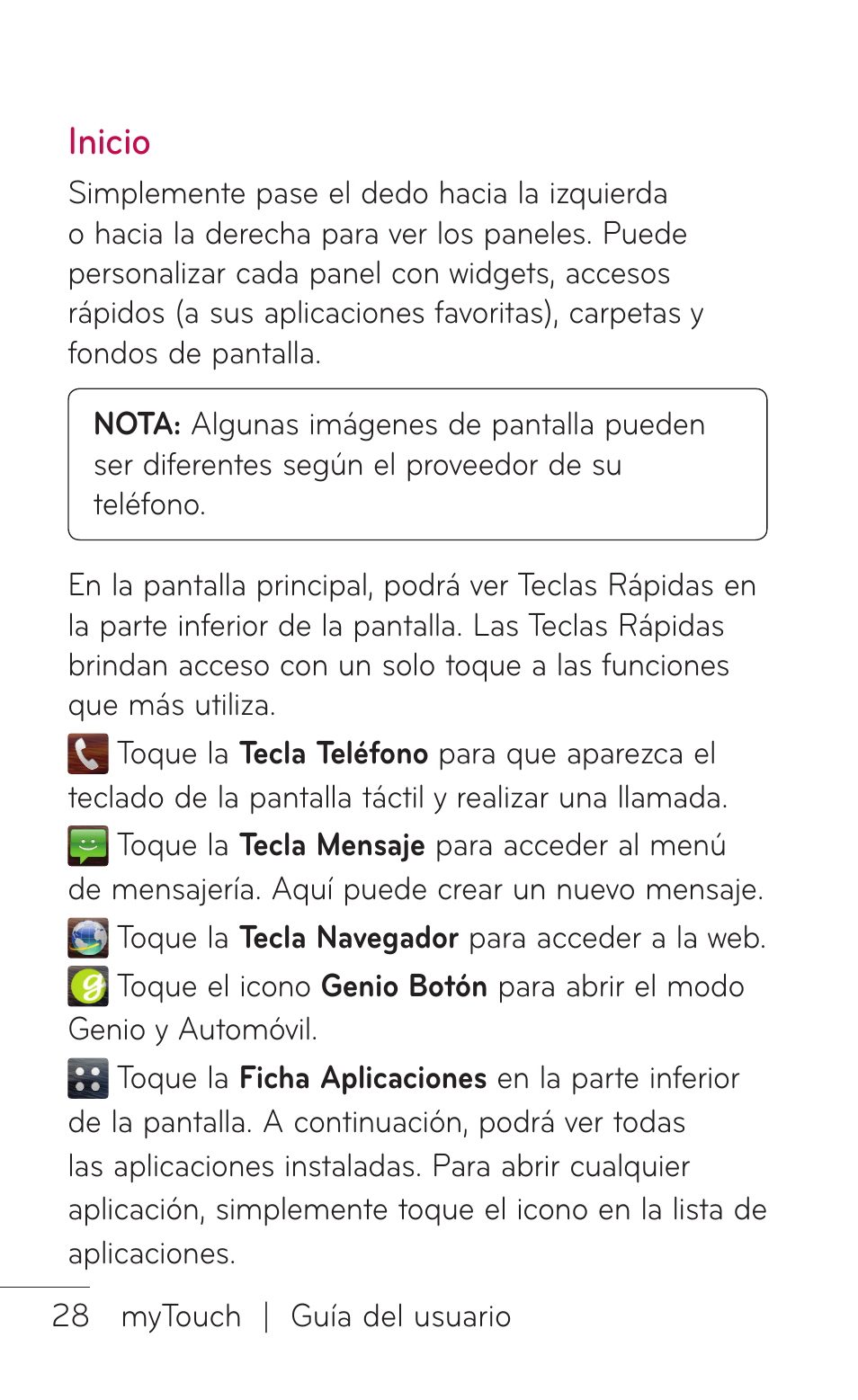 Inicio | LG LGE739BK User Manual | Page 176 / 312
