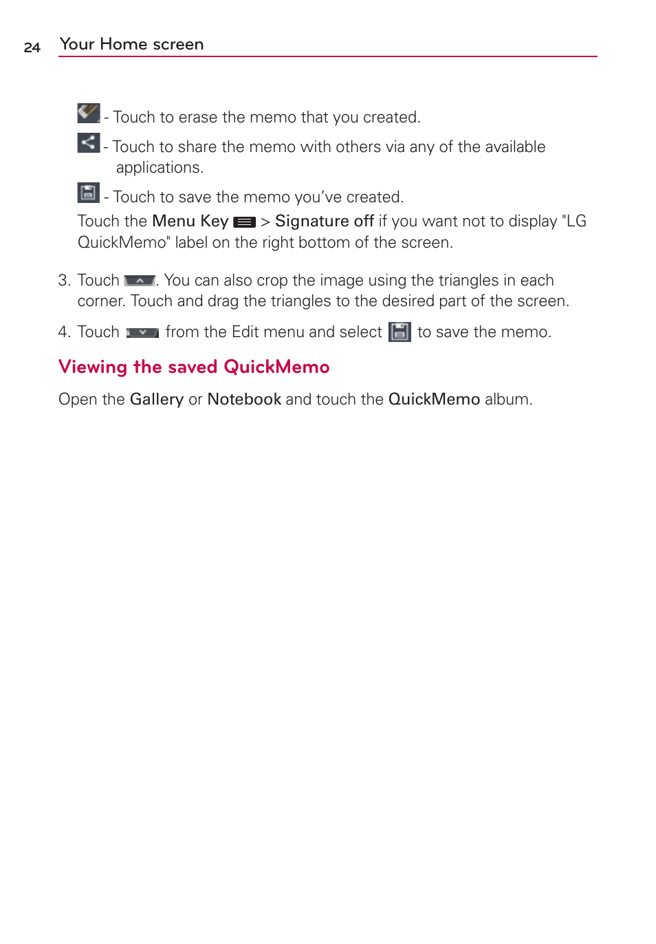 LG US780 User Manual | Page 24 / 117