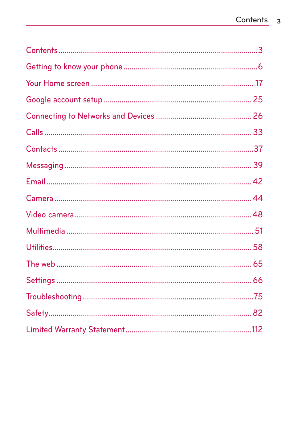 LG US780 User Manual | Page 3 / 117