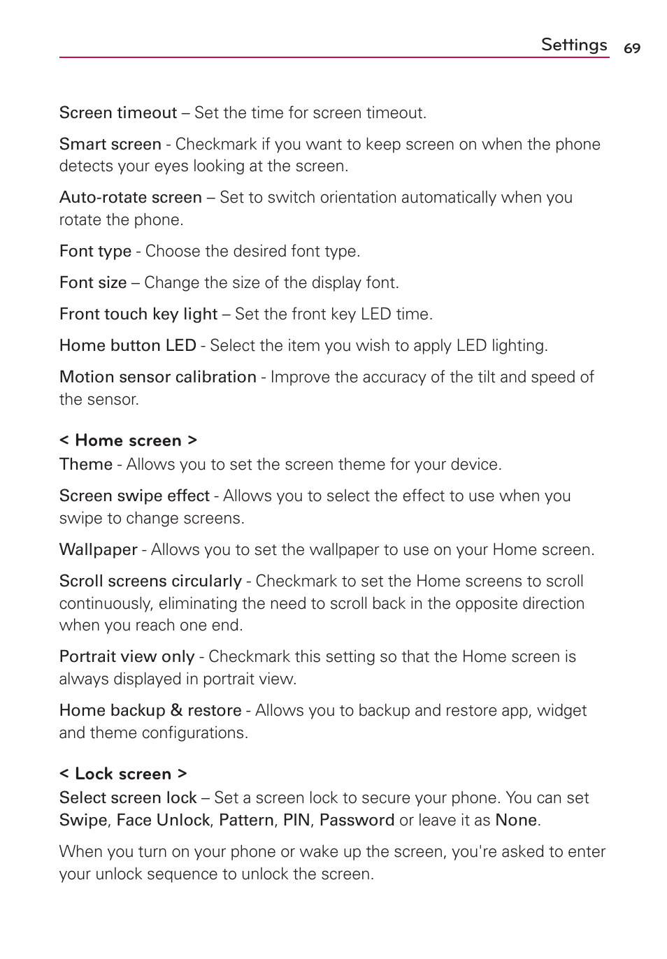 LG US780 User Manual | Page 69 / 117