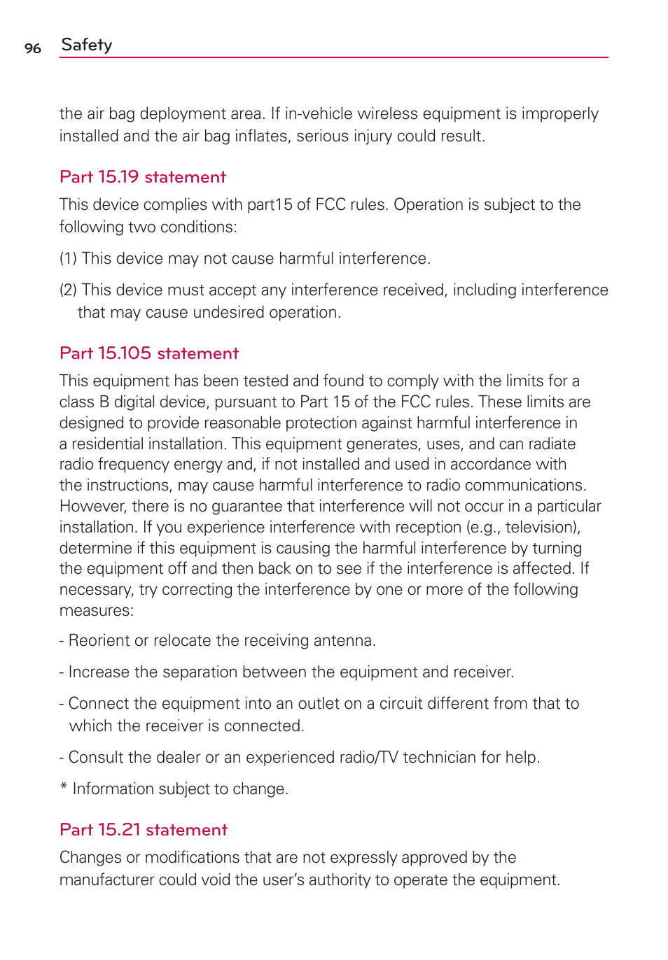 LG US780 User Manual | Page 96 / 117