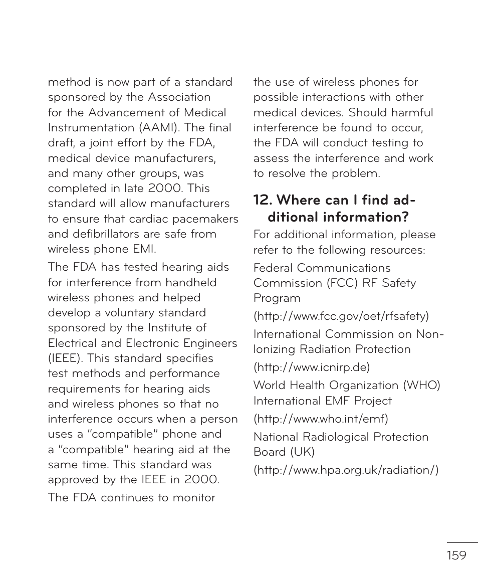 Where can i find ad- ditional information | LG LGP769BK User Manual | Page 161 / 167