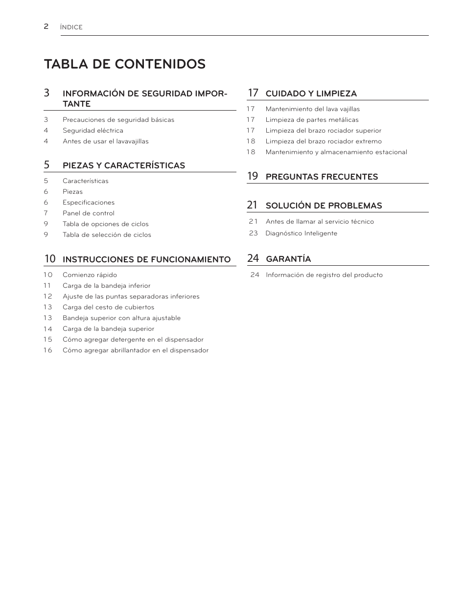 LG LDS5040BB User Manual | Page 28 / 80