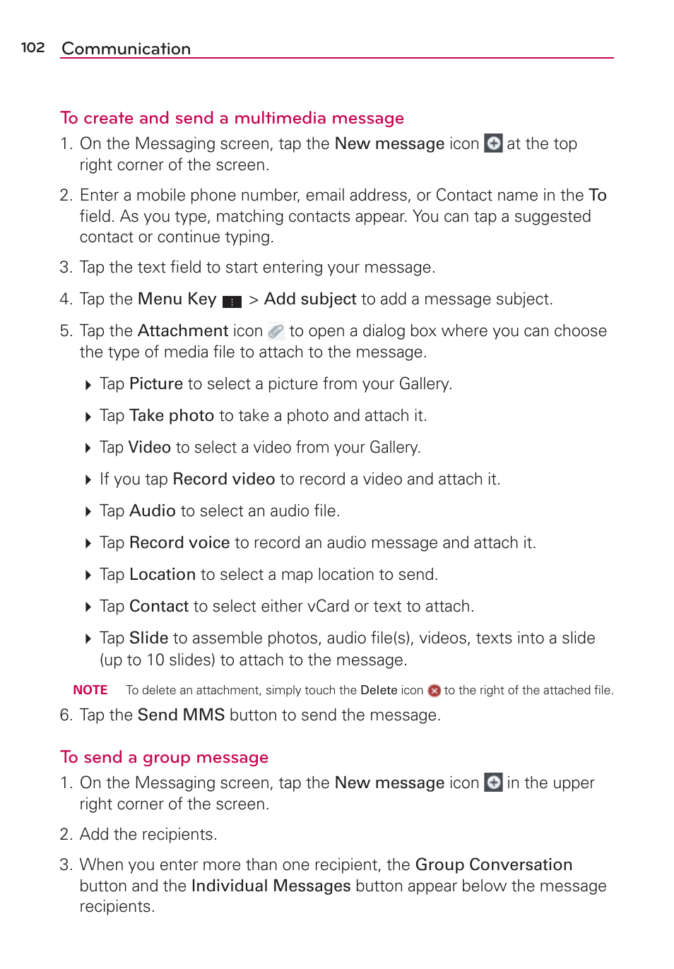LG LGVS870 User Manual | Page 104 / 223