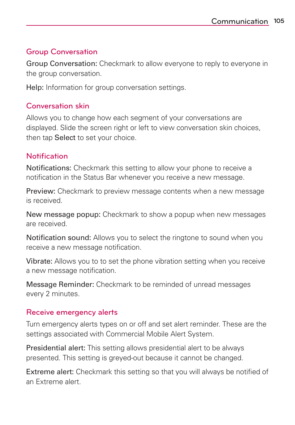 LG LGVS870 User Manual | Page 107 / 223