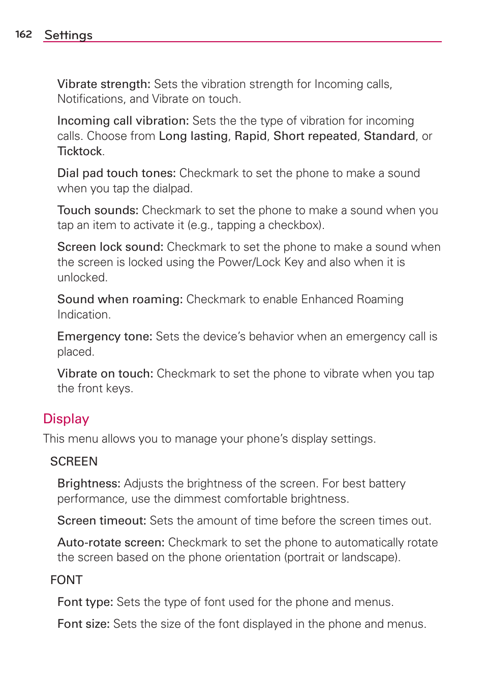 LG LGVS870 User Manual | Page 164 / 223