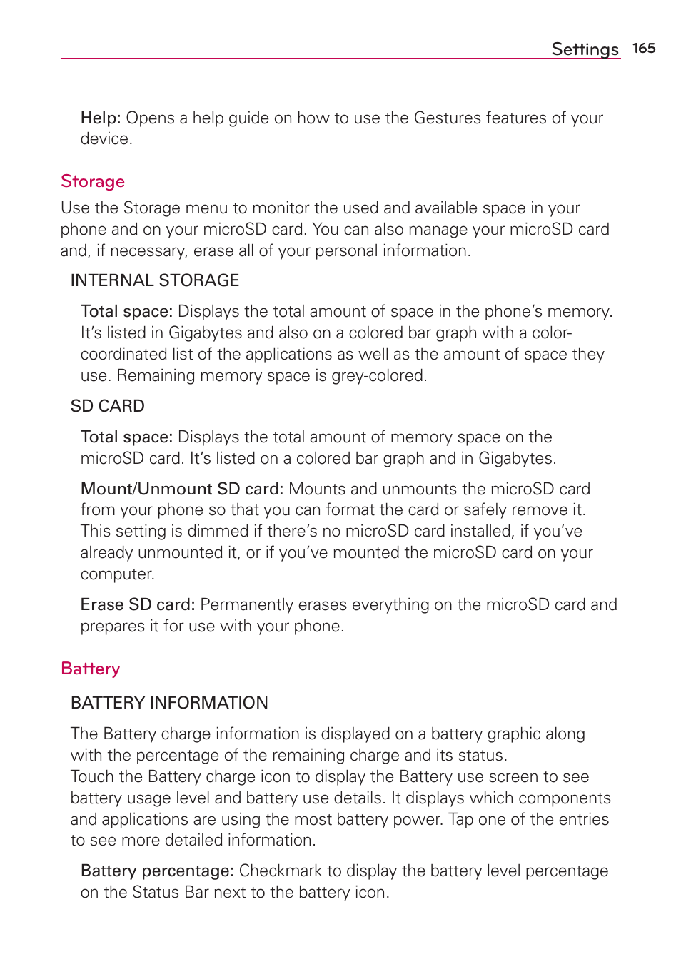LG LGVS870 User Manual | Page 167 / 223