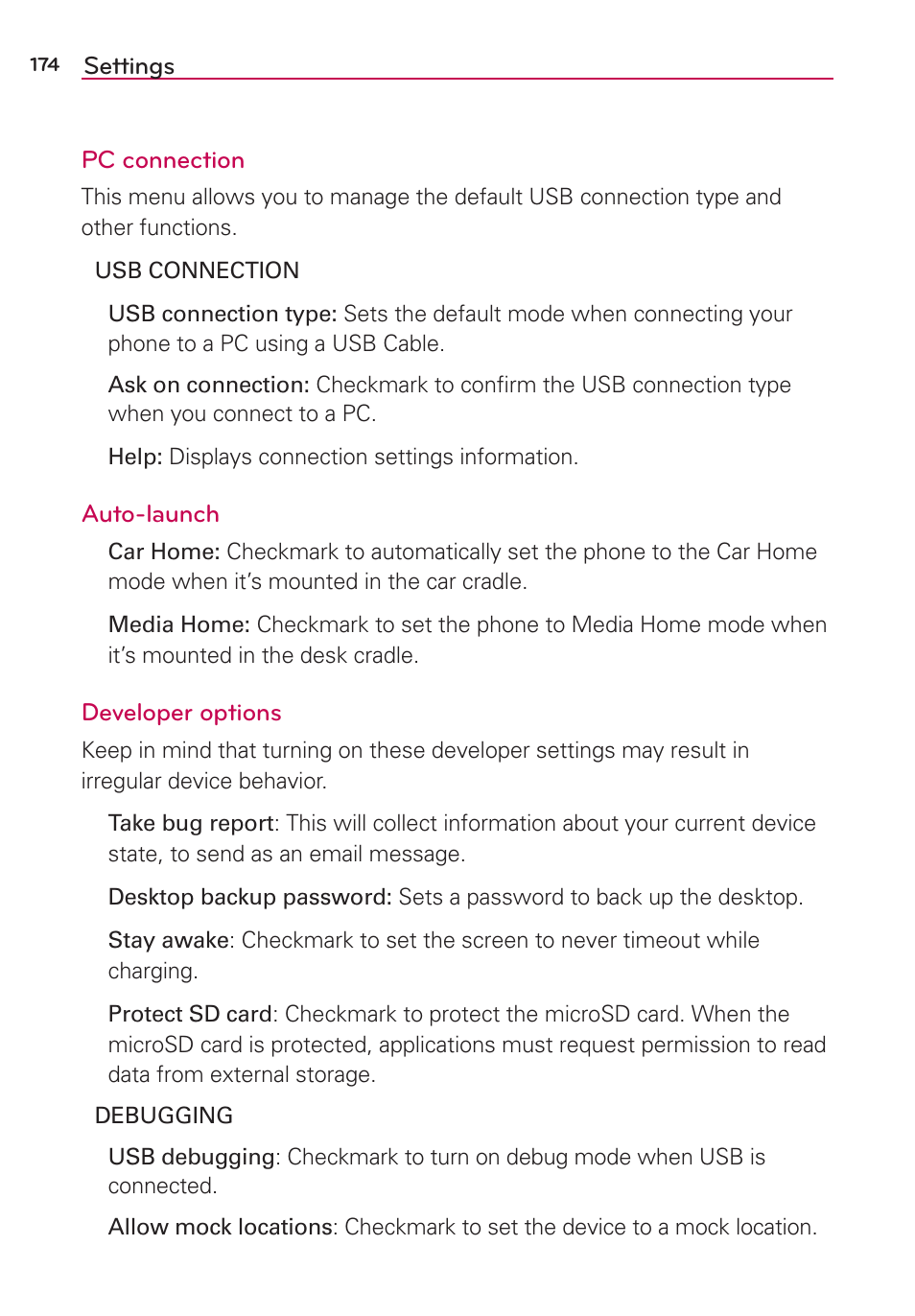 LG LGVS870 User Manual | Page 176 / 223