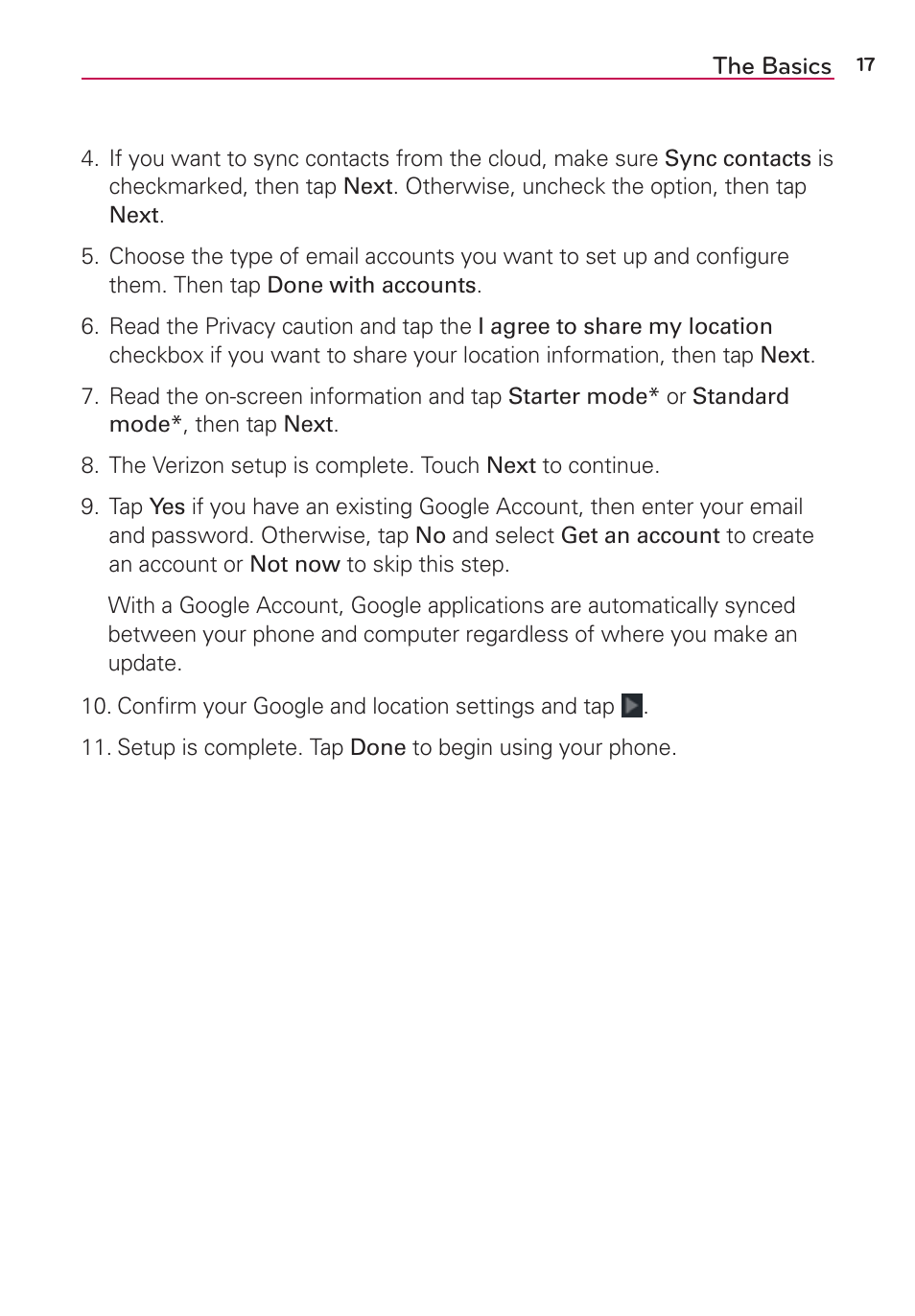 LG LGVS870 User Manual | Page 19 / 223