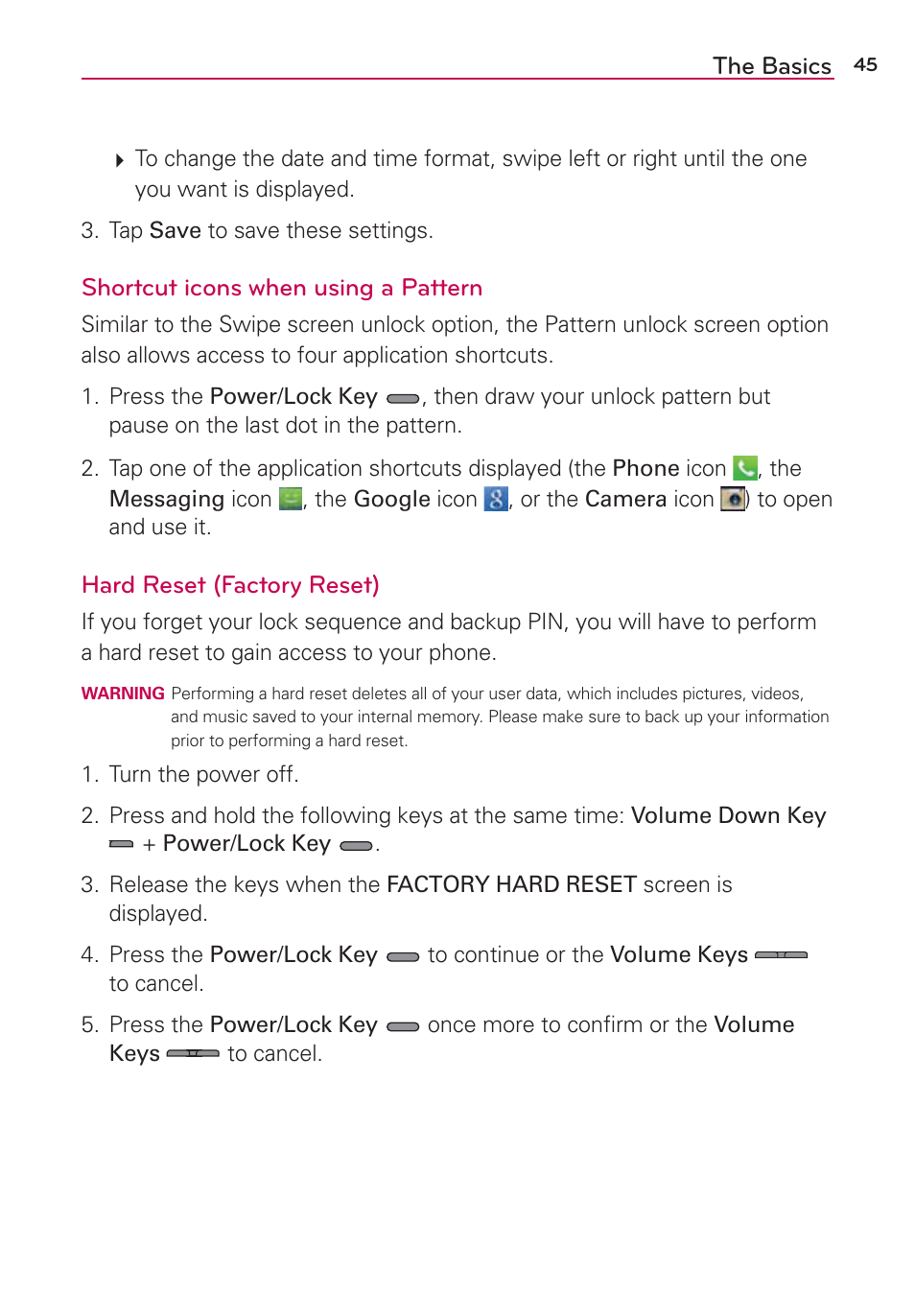LG LGVS870 User Manual | Page 47 / 223
