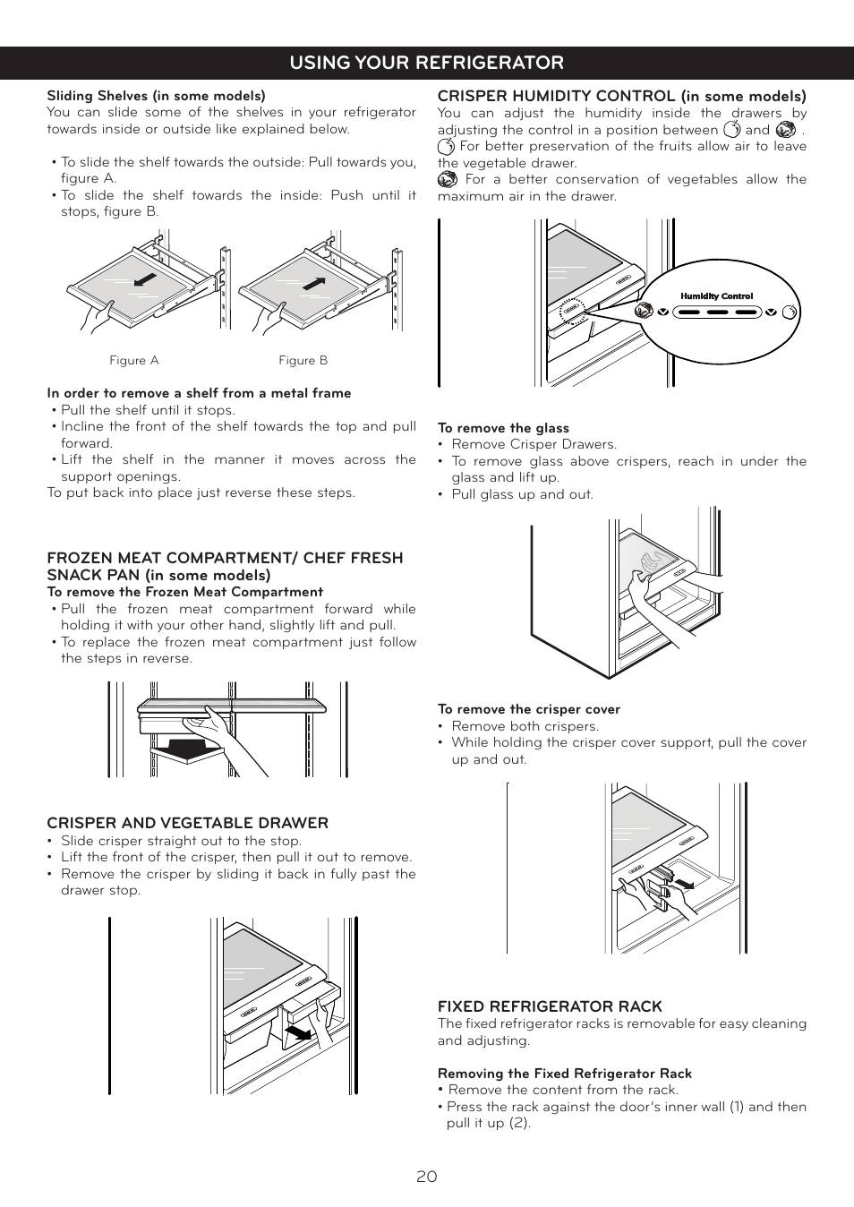 Using your refrigerator | LG LTC19340ST User Manual | Page 20 / 31