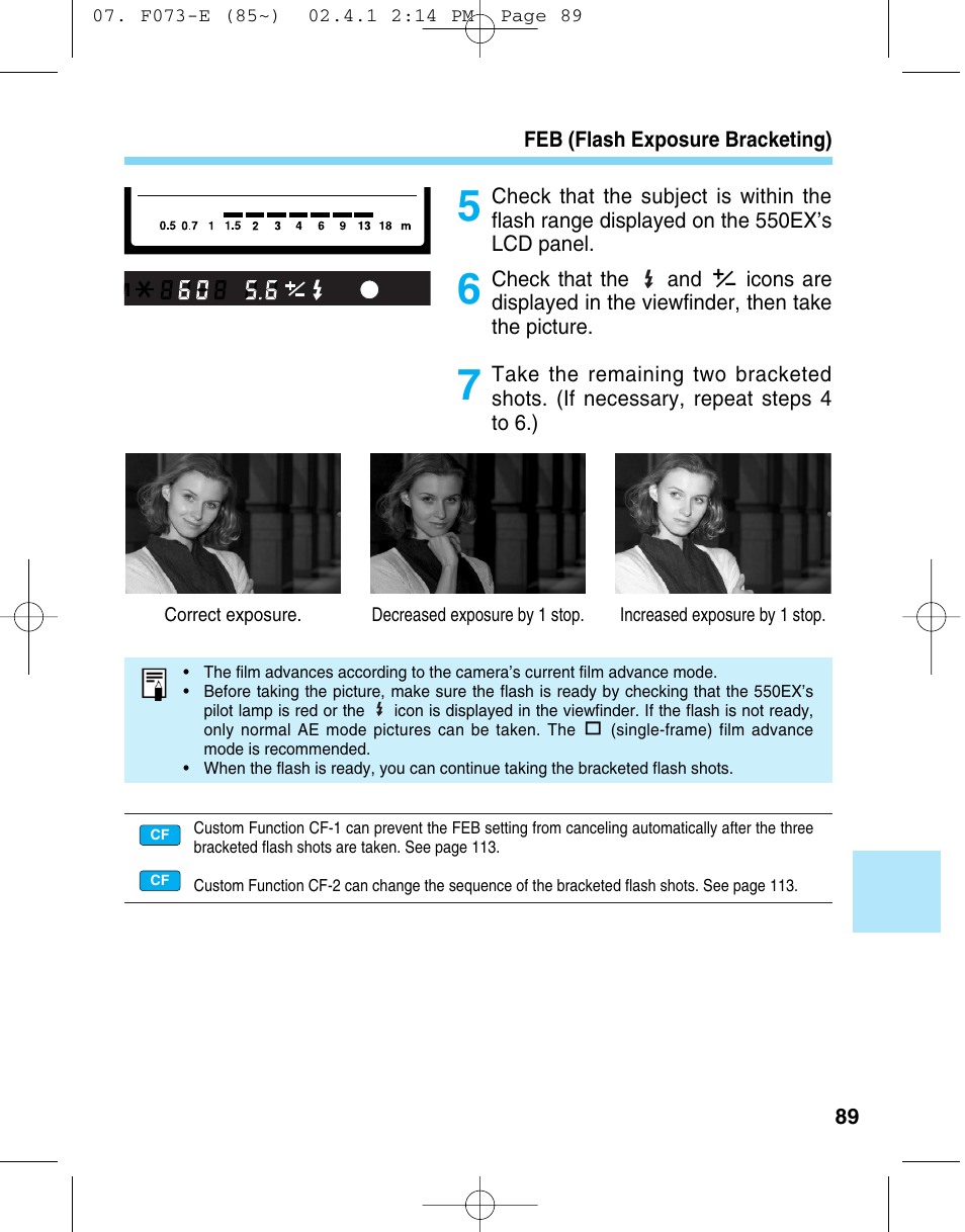 Canon 550 EX User Manual | Page 89 / 128