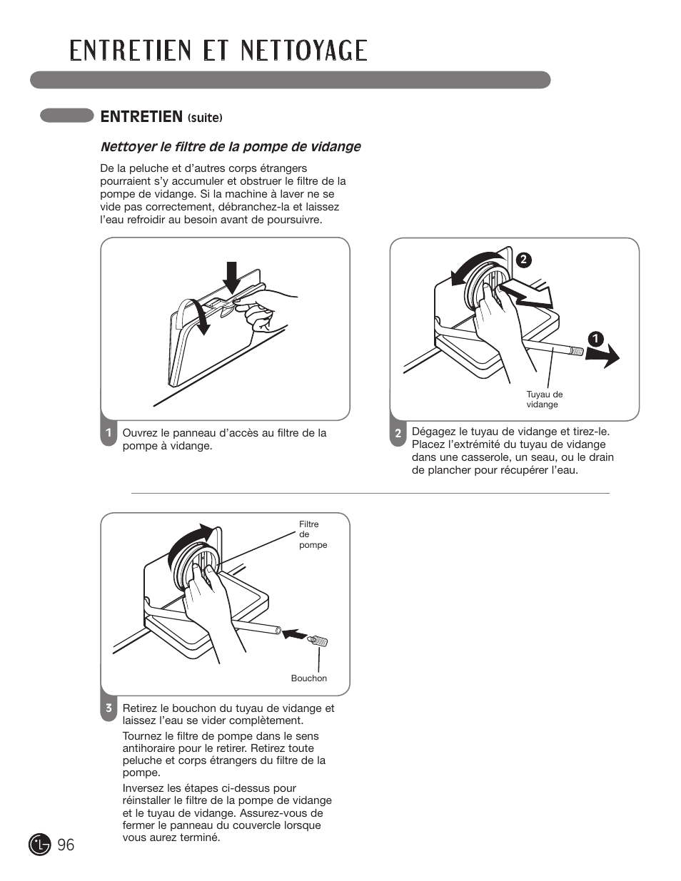 Entretien | LG WM3477HS User Manual | Page 97 / 109