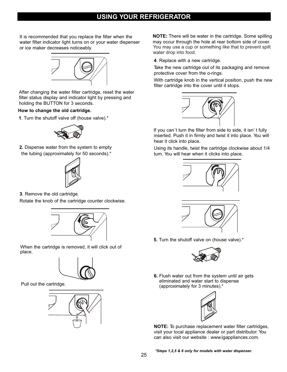 Using your refrigerator | LG LFC22740TT User Manual | Page 25 / 36