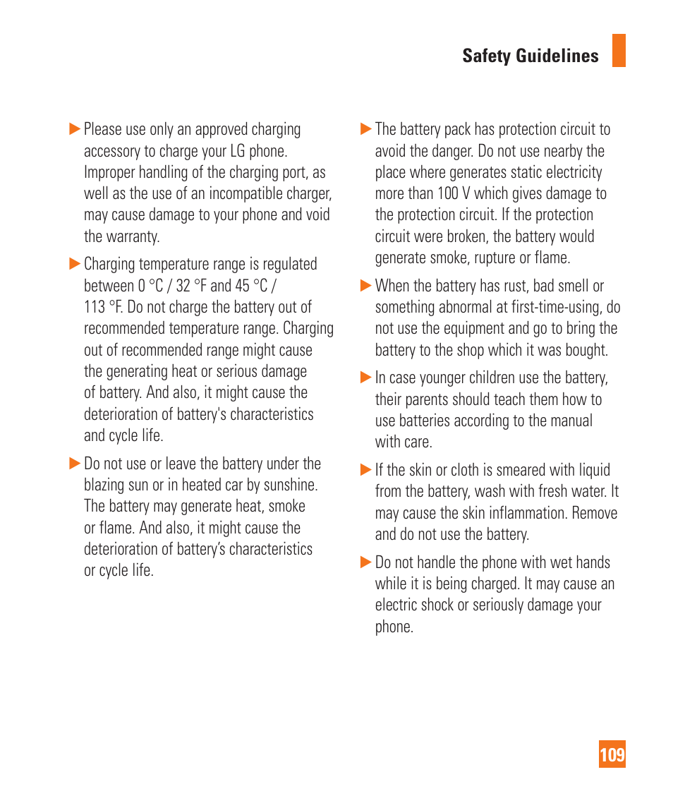 LG C410 User Manual | Page 109 / 124