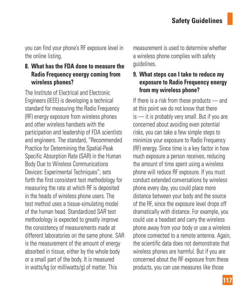 LG C410 User Manual | Page 117 / 124