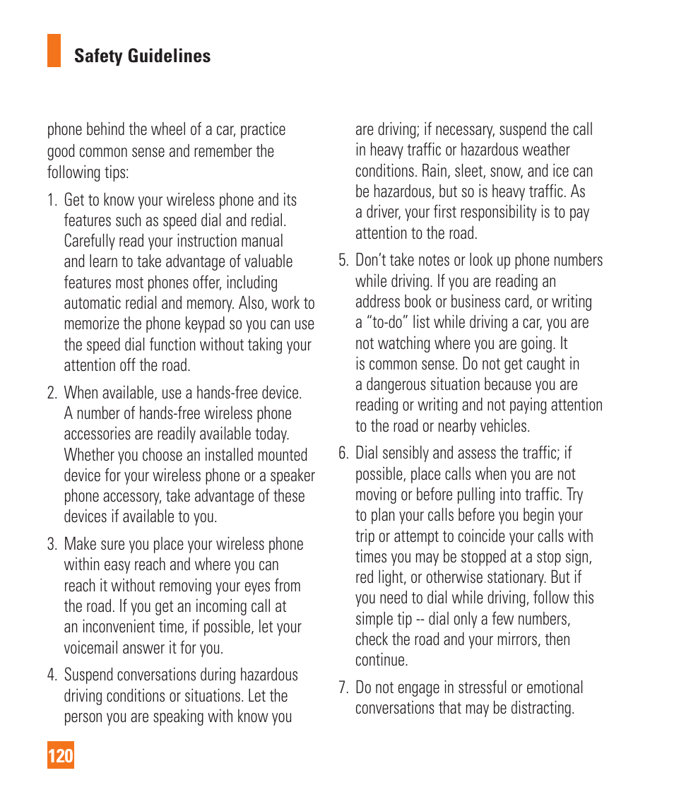 LG C410 User Manual | Page 120 / 124
