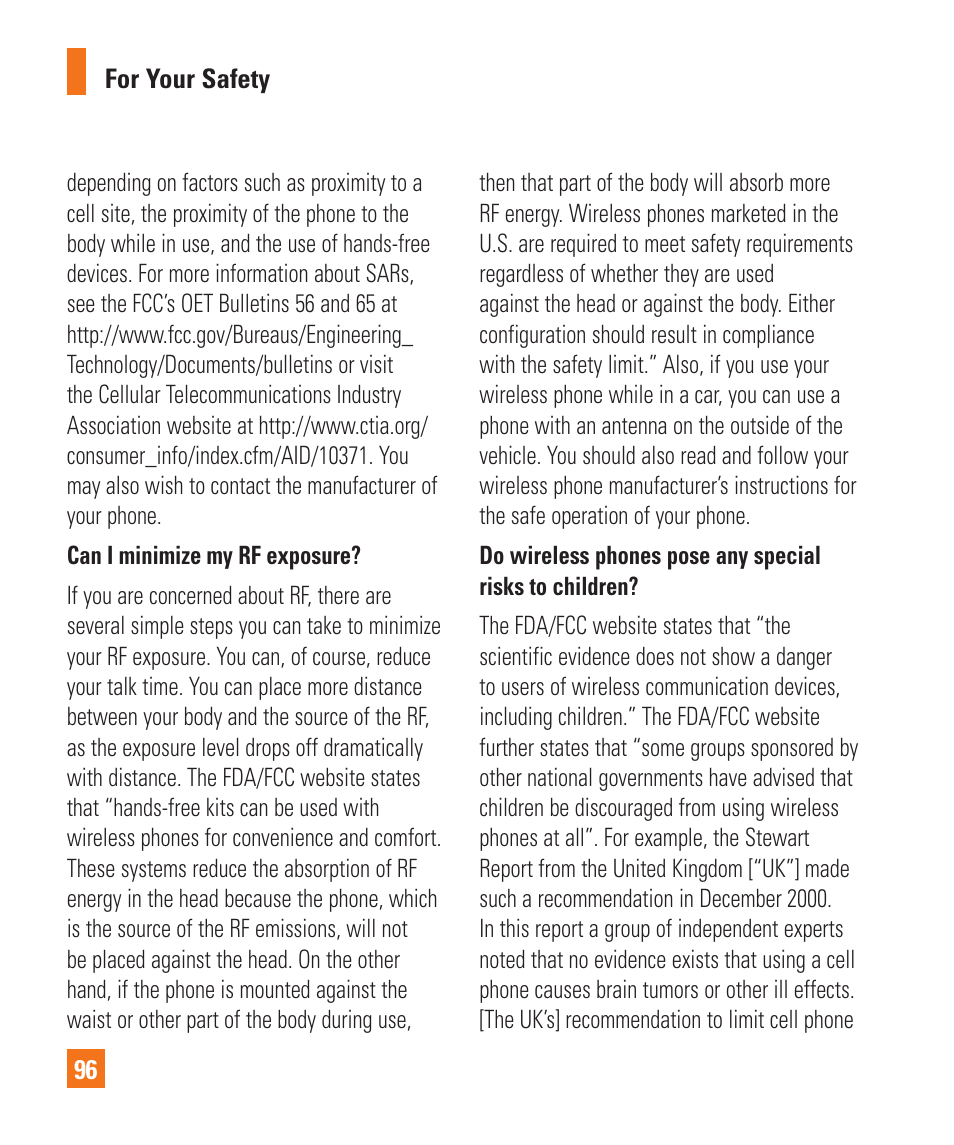 LG C410 User Manual | Page 96 / 124