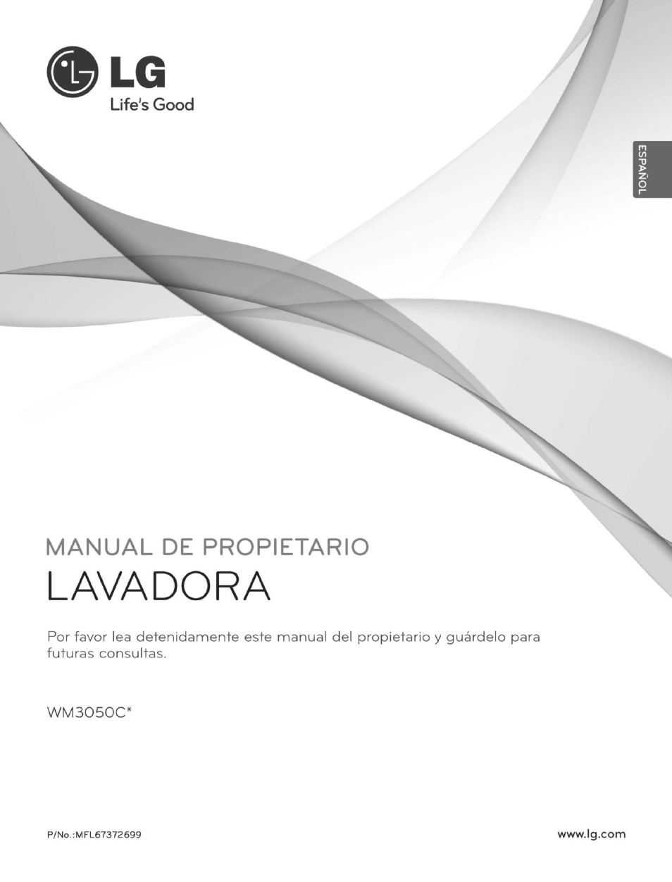 Life's good, Lavadora, Manual de propietario | LG WM3250HWA User Manual | Page 42 / 81