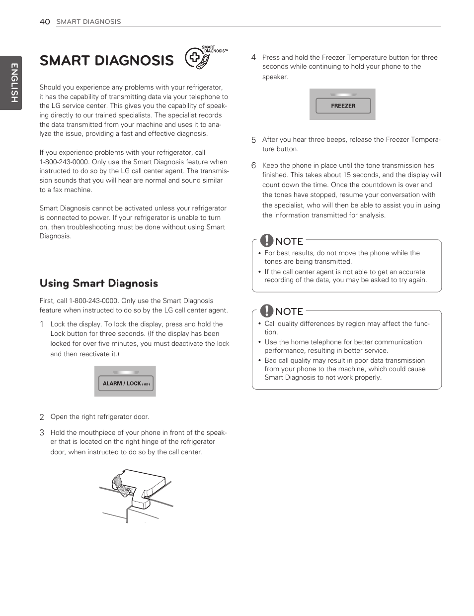Smart diagnosis, Using smart diagnosis | LG LMX25986ST User Manual | Page 40 / 53