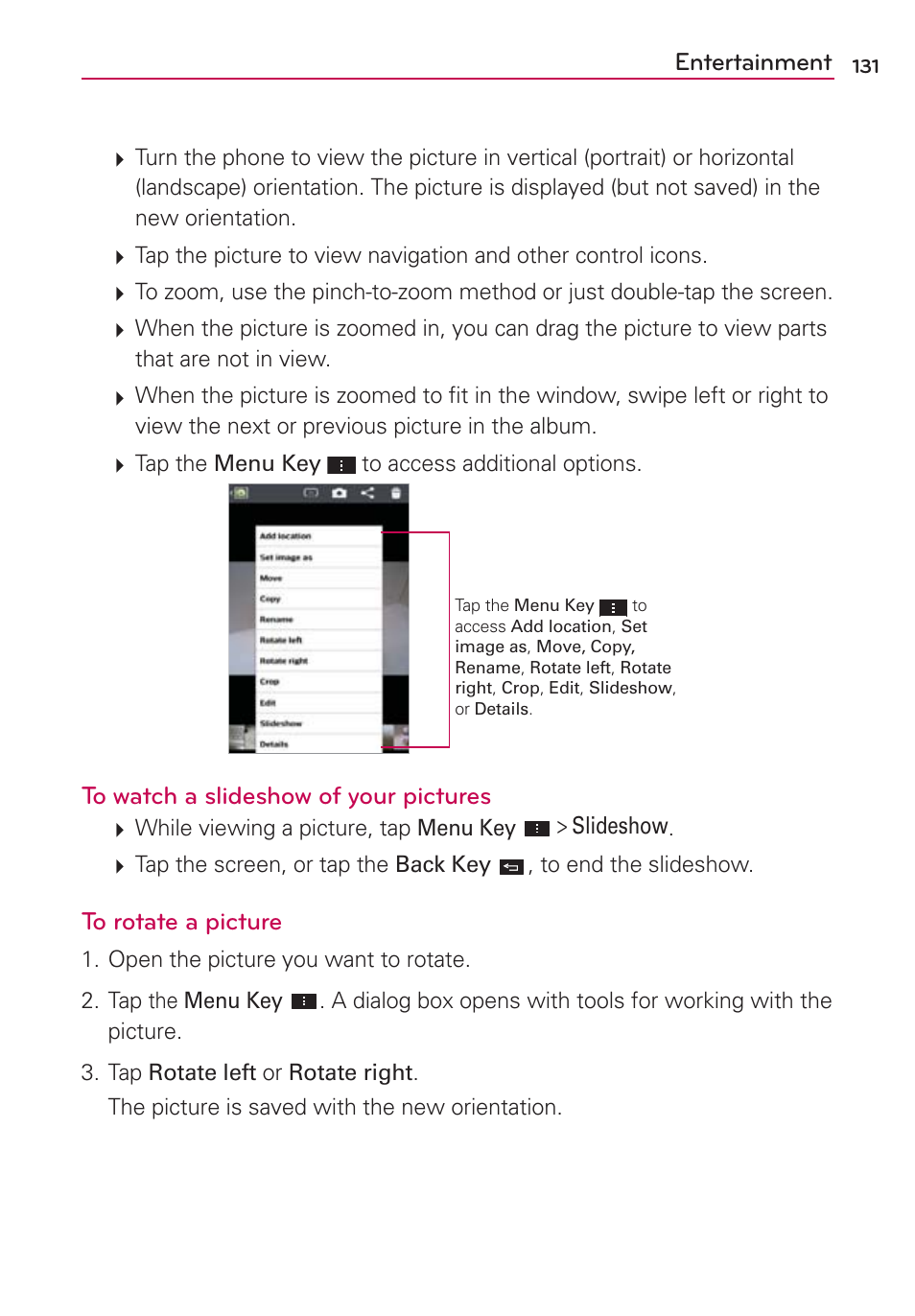LG VS930 User Manual | Page 133 / 198
