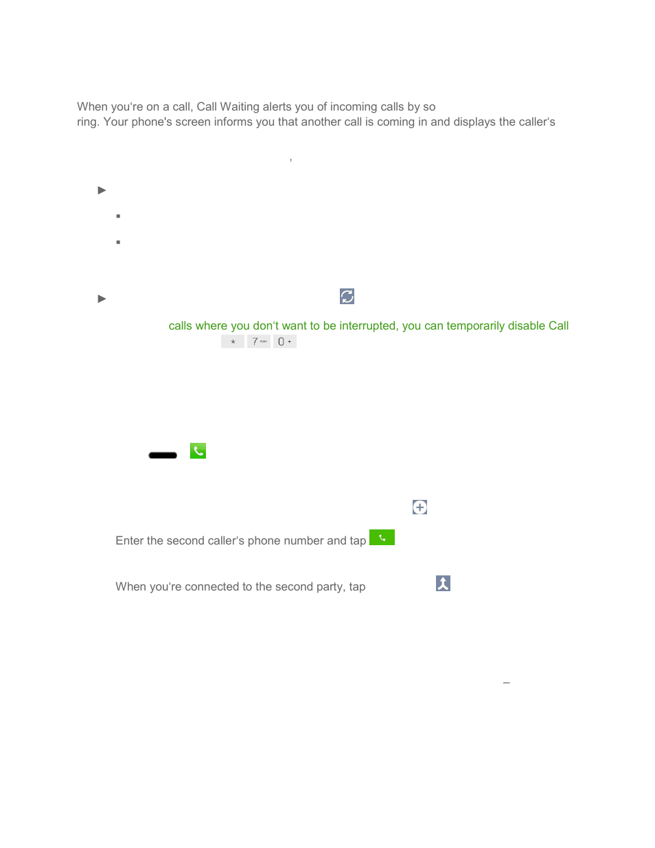 Call waiting, Way calling, Call forwarding | LG LG720 User Manual | Page 58 / 175