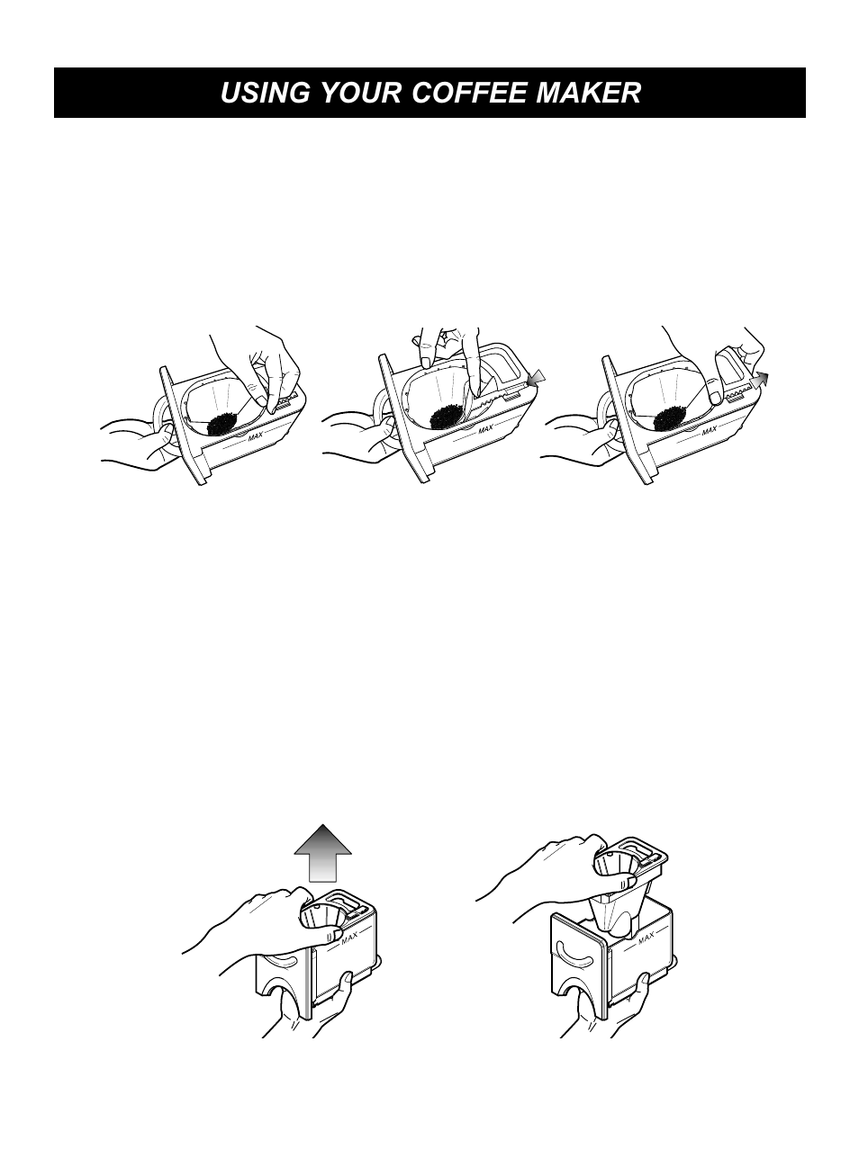 Using your coffee maker, Cleaning the coffee maker | LG LCRM1240SW User Manual | Page 22 / 31