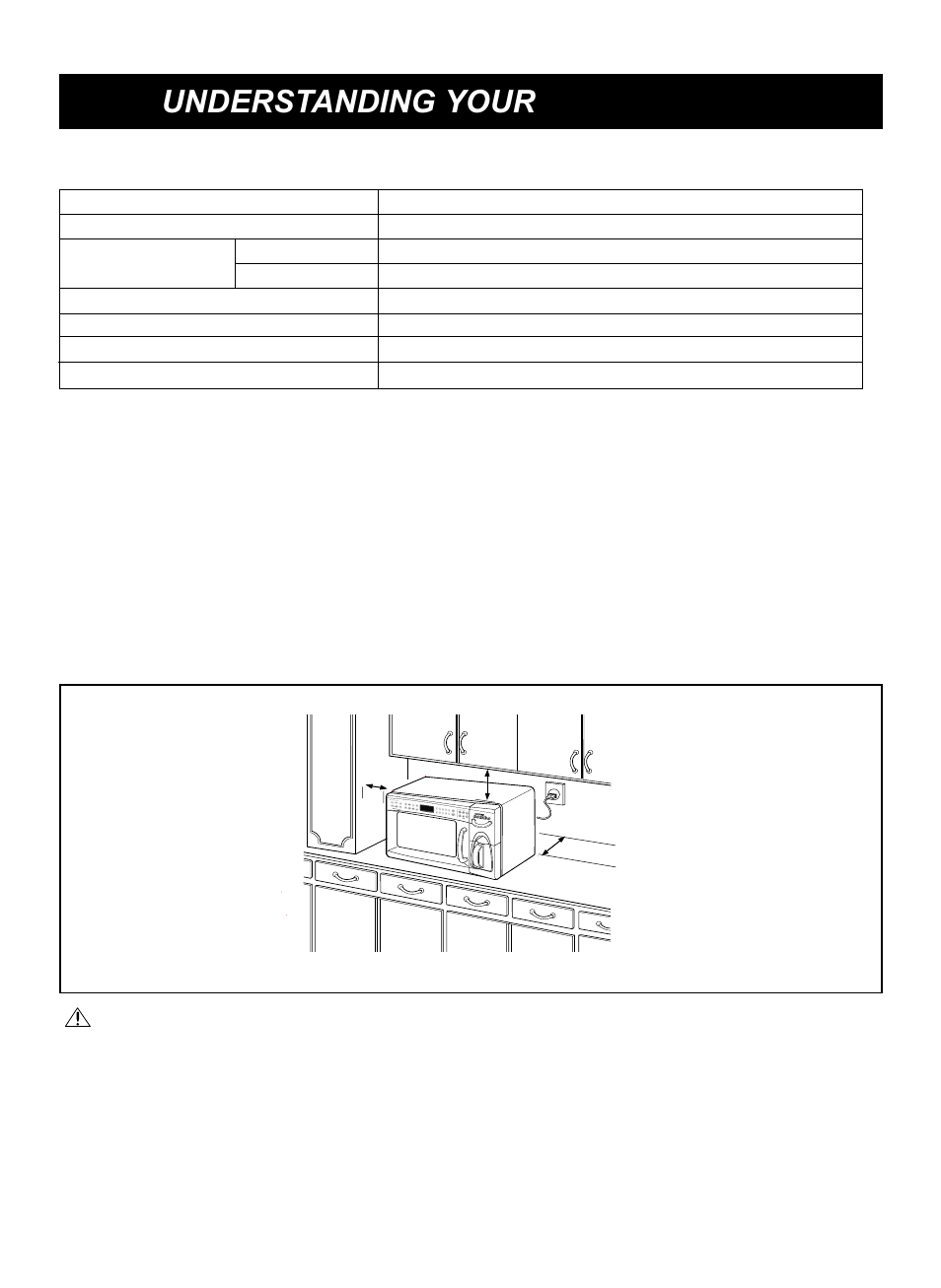 Warning, Understanding your coffee combo, Installation | Specifications | LG LCRM1240SW User Manual | Page 6 / 31